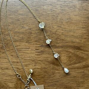 NWT JCREW triple drop lariat necklace